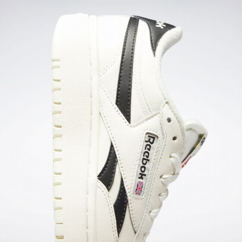 Reebok Club C Double Women's Shoes White Black | PAN72100ZU