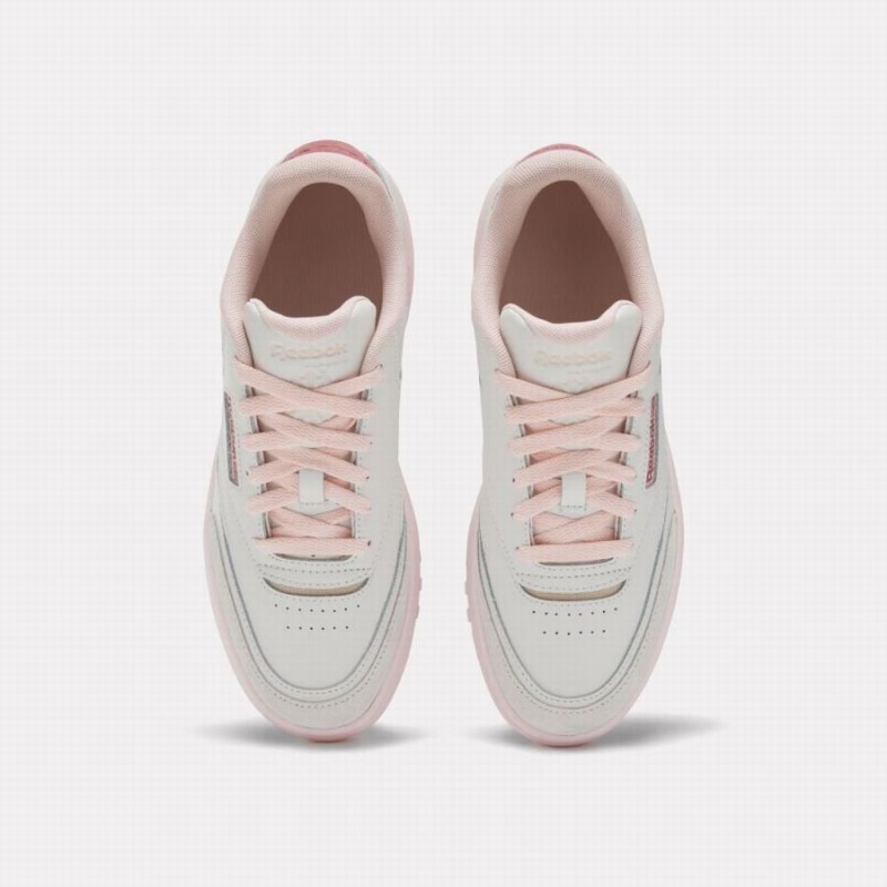 Reebok Club C Extra Women's Shoes White Grey Pink | OQI1265XO