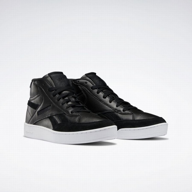 Reebok Club C Form Hi Men's Shoes Black White | EOK9682JS