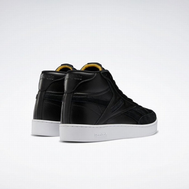 Reebok Club C Form Hi Men's Shoes Black White | EOK9682JS