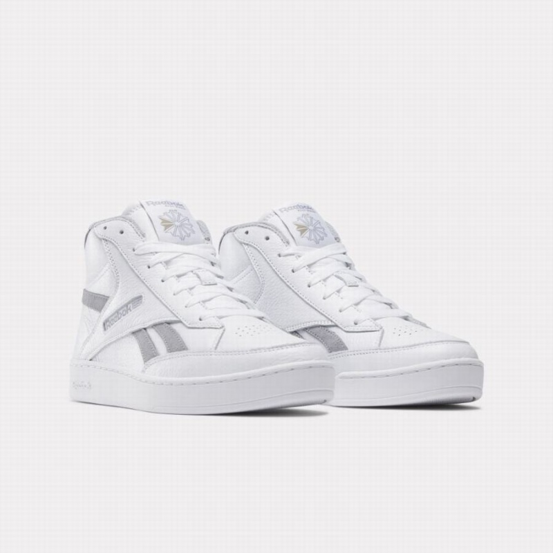 Reebok Club C Form Hi Men's Shoes White Grey Beige | UGH616PS