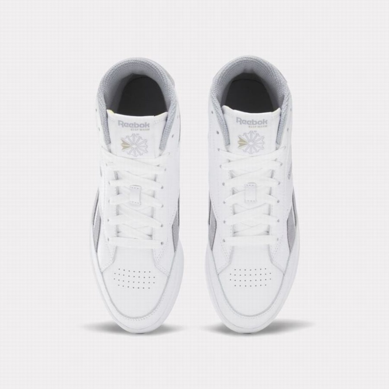 Reebok Club C Form Hi Men's Shoes White Grey Beige | UGH616PS