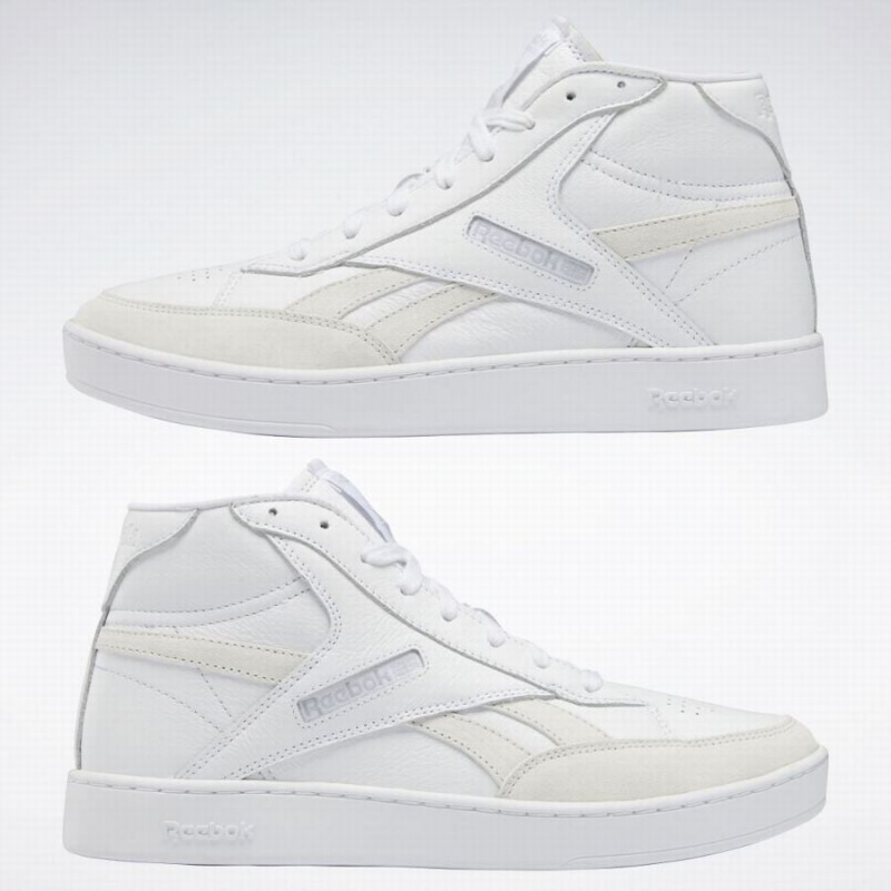 Reebok Club C Form Hi Men's Shoes White Grey | PLT178RS