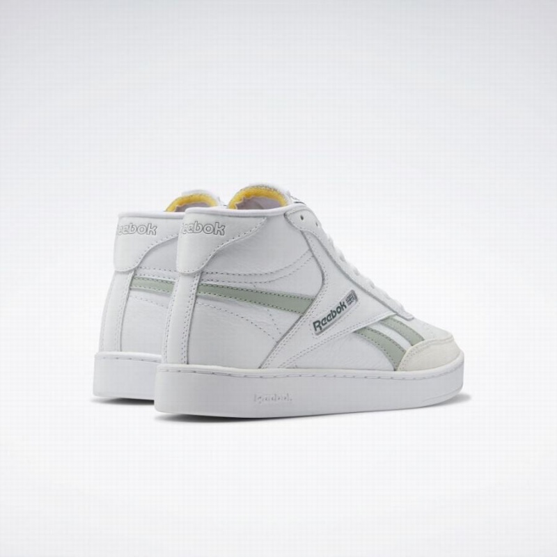 Reebok Club C Form Hi Women's Shoes White Green | CVX4636FT
