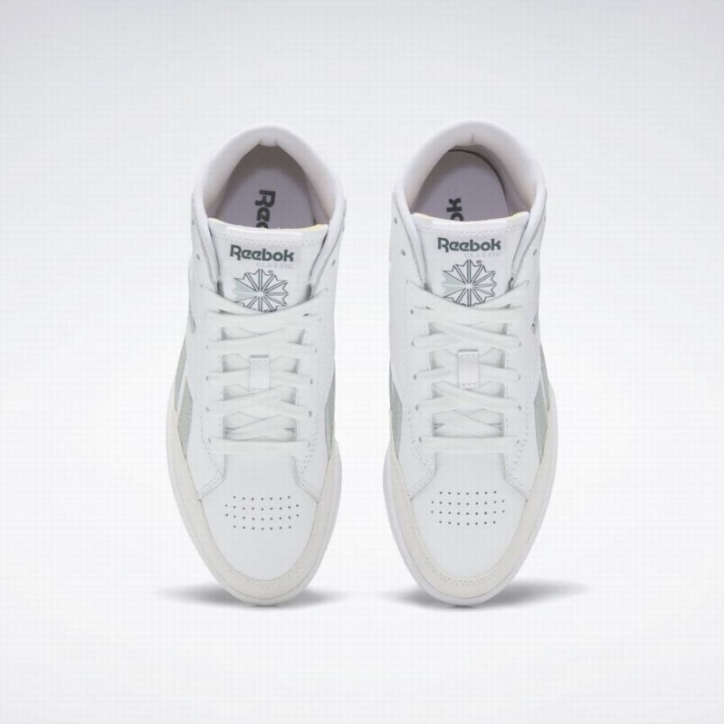 Reebok Club C Form Hi Women's Shoes White Green | CVX4636FT