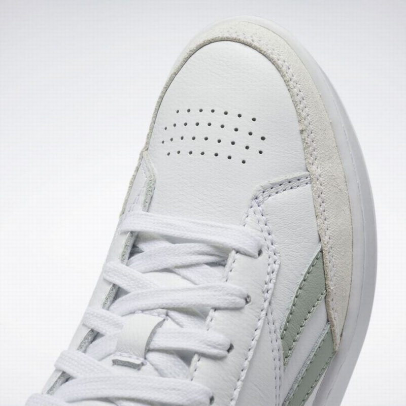 Reebok Club C Form Hi Women's Shoes White Green | CVX4636FT