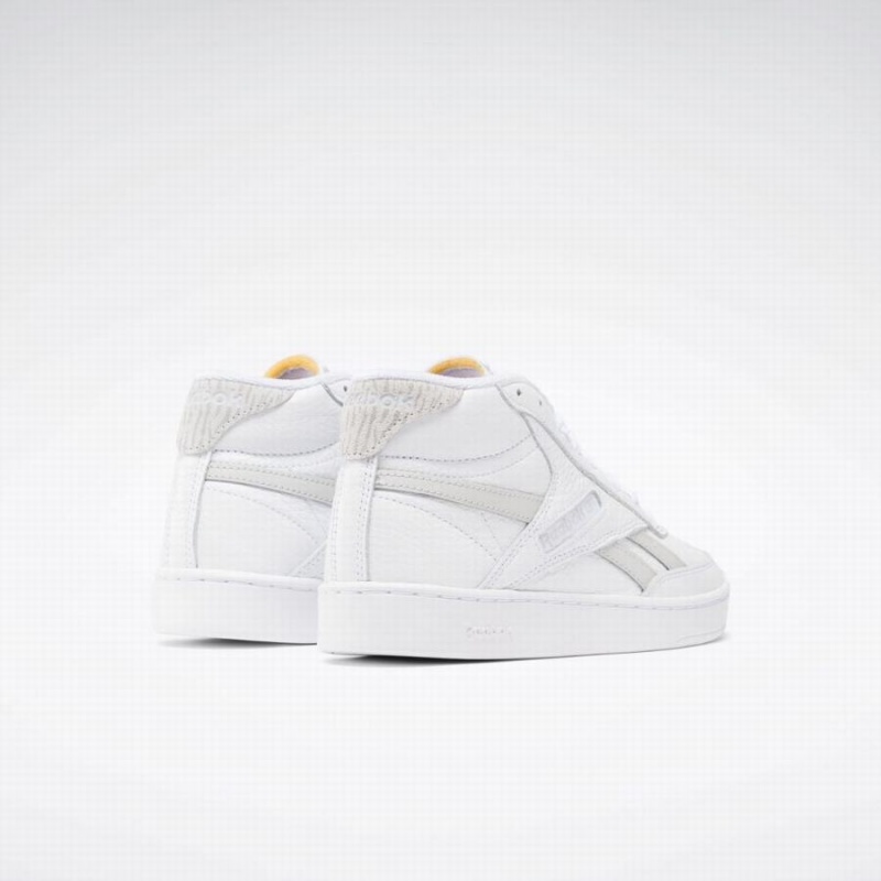 Reebok Club C Form Hi Women's Shoes White Grey | UOK4831VA