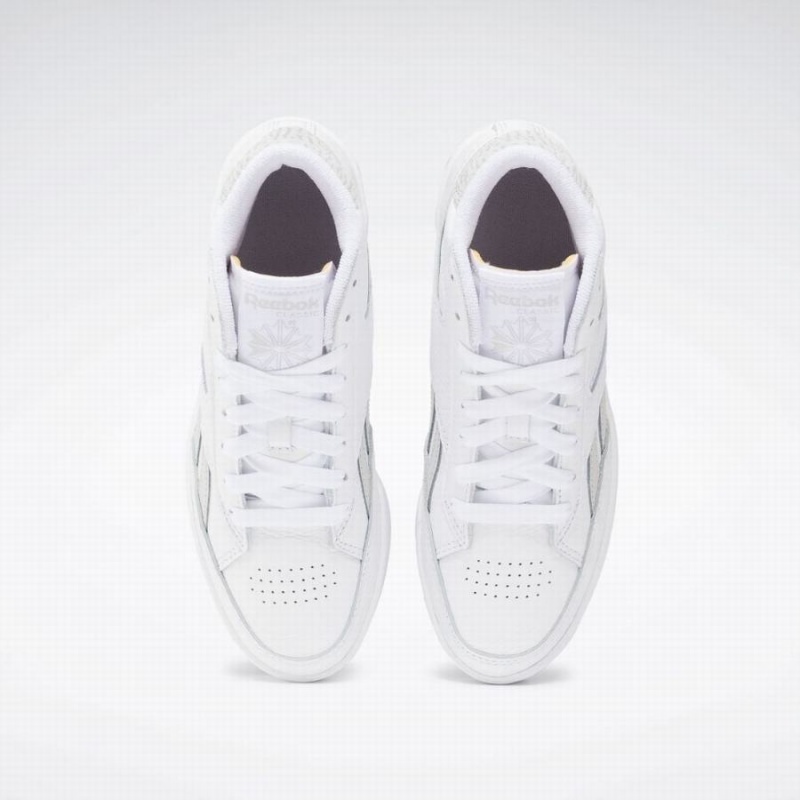 Reebok Club C Form Hi Women's Shoes White Grey | UOK4831VA