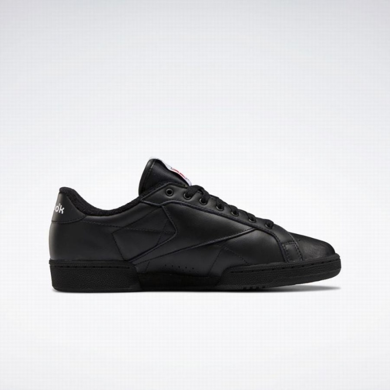 Reebok Club C Grounds Men's Shoes Black Red | FHC837SW