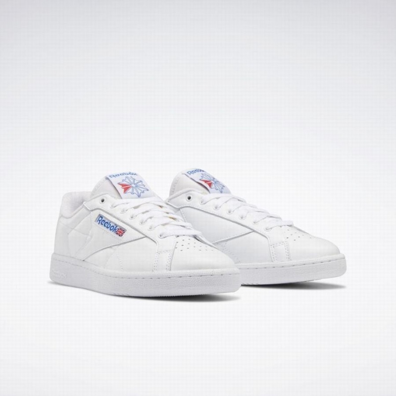 Reebok Club C Grounds Women's Shoes White Blue Red | EUN1887OY