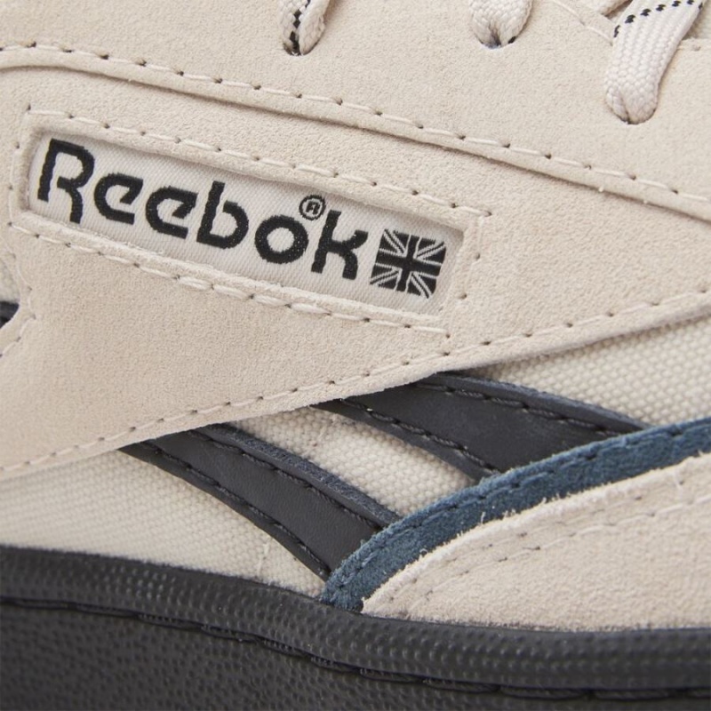 Reebok Club C Mid Ii Revenge Vintage Women's Shoes White Blue Black | PLE379QQ