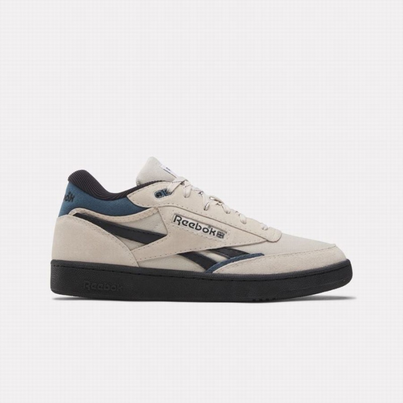 Reebok Club C Mid Ii Revenge Vintage Women\'s Shoes White Blue Black | PLE379QQ