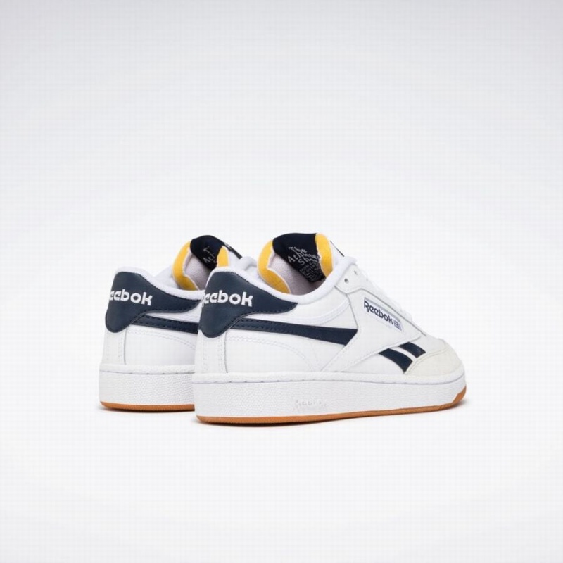Reebok Club C Revenge Men's Shoes White Navy Grey | ZTG1990VP