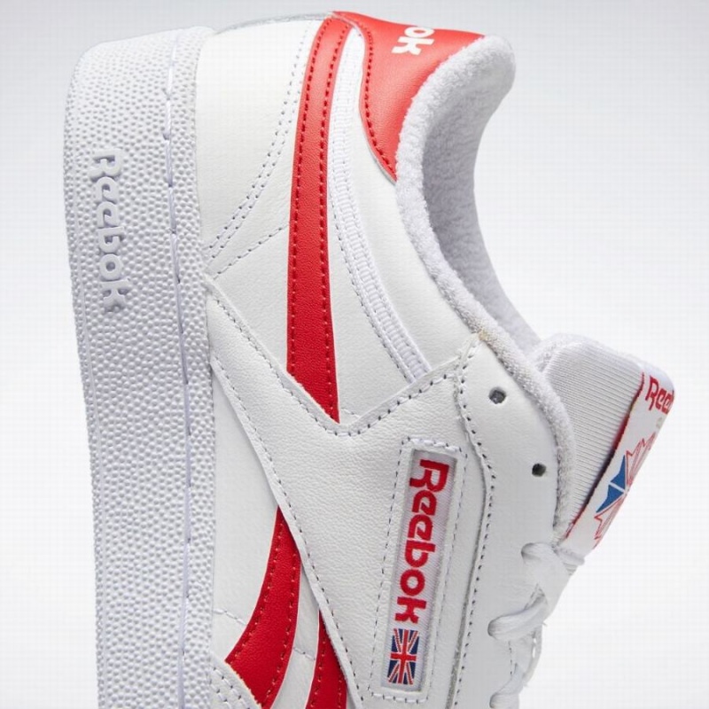 Reebok Club C Revenge Men's Shoes White Red | AFD3415WN