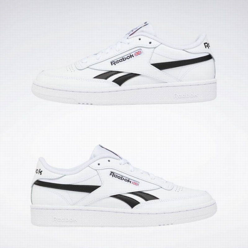 Reebok Club C Revenge Sneaker Men's Shoes White Black | OTT9384DV