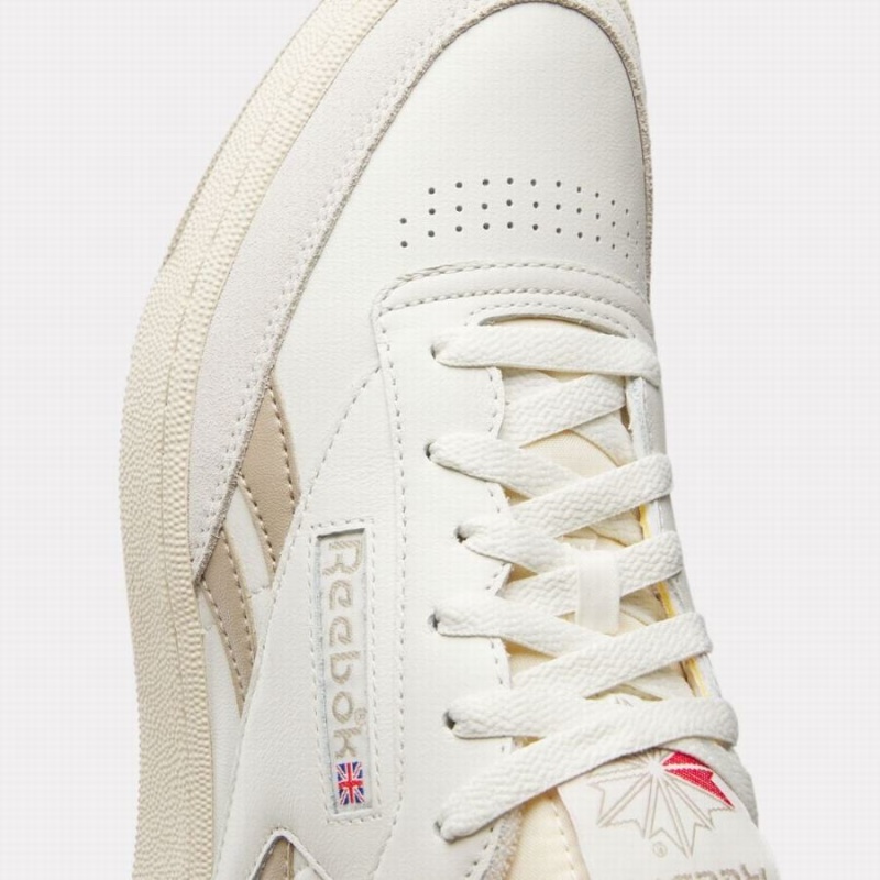 Reebok Club C Revenge Vintage Men's Shoes Beige White | YAP8019TJ
