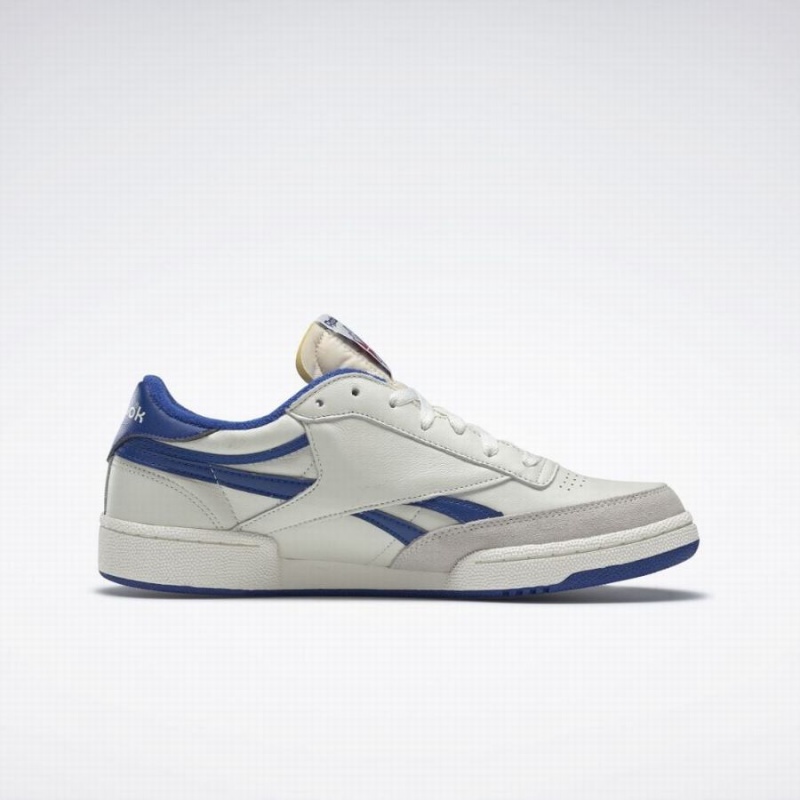 Reebok Club C Revenge Vintage Men's Shoes White Blue Red | OJV5170AL