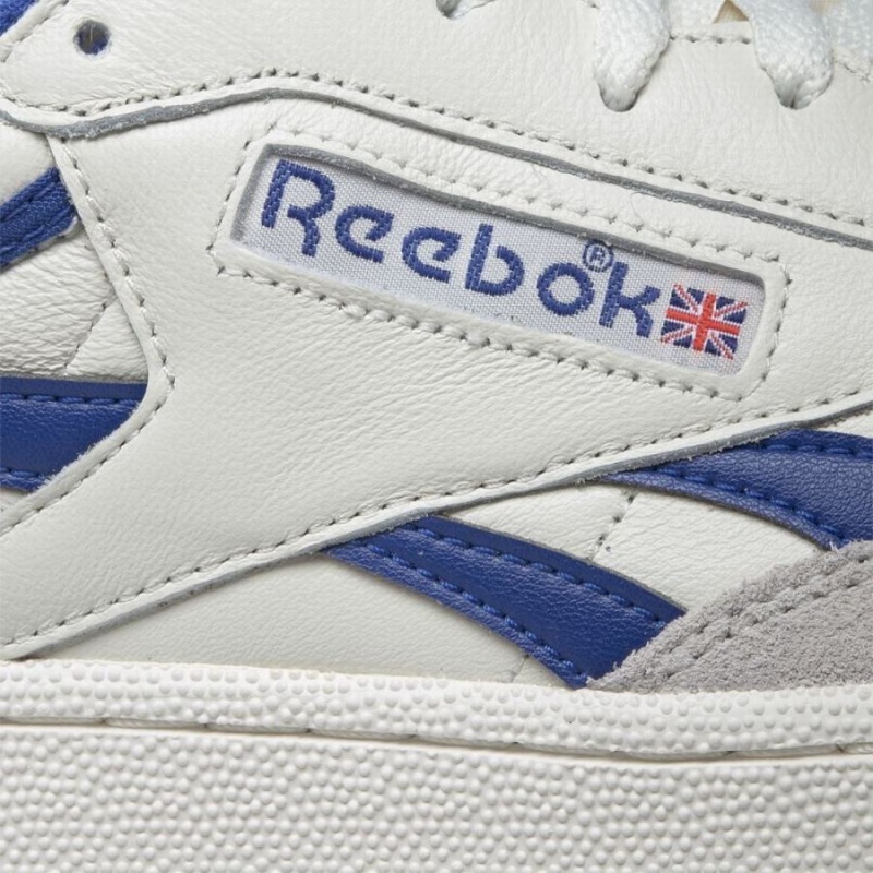 Reebok Club C Revenge Vintage Men's Shoes White Blue Red | OJV5170AL