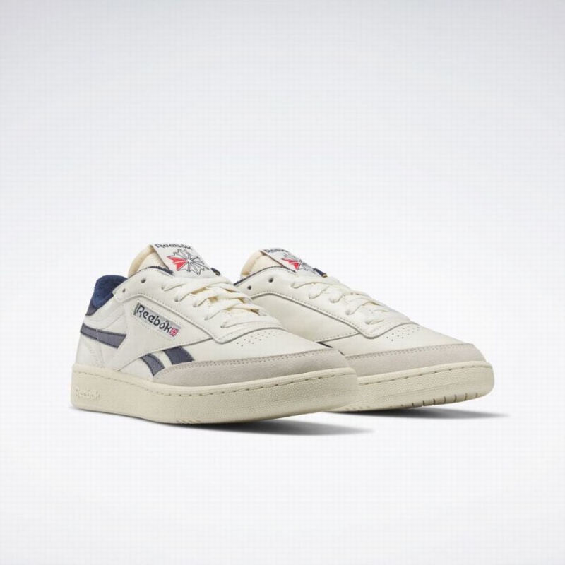 Reebok Club C Revenge Vintage Men's Shoes White Navy | SVK10055ES