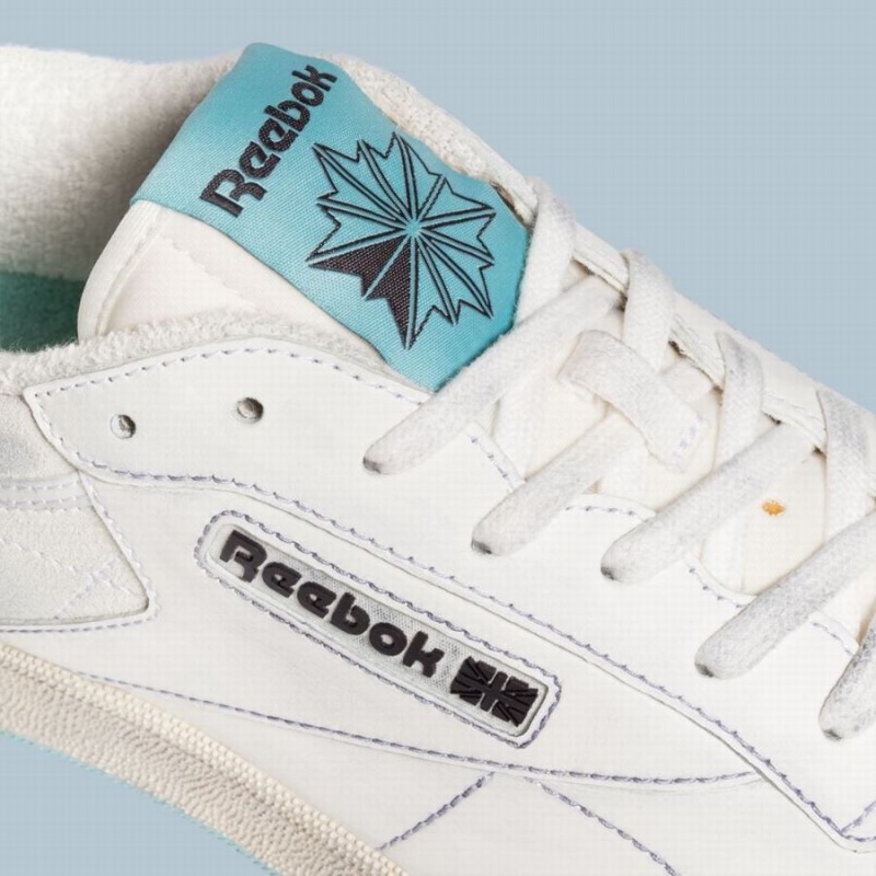 Reebok Club C Vintage Men's Shoes White Light Blue | RWX6987AL
