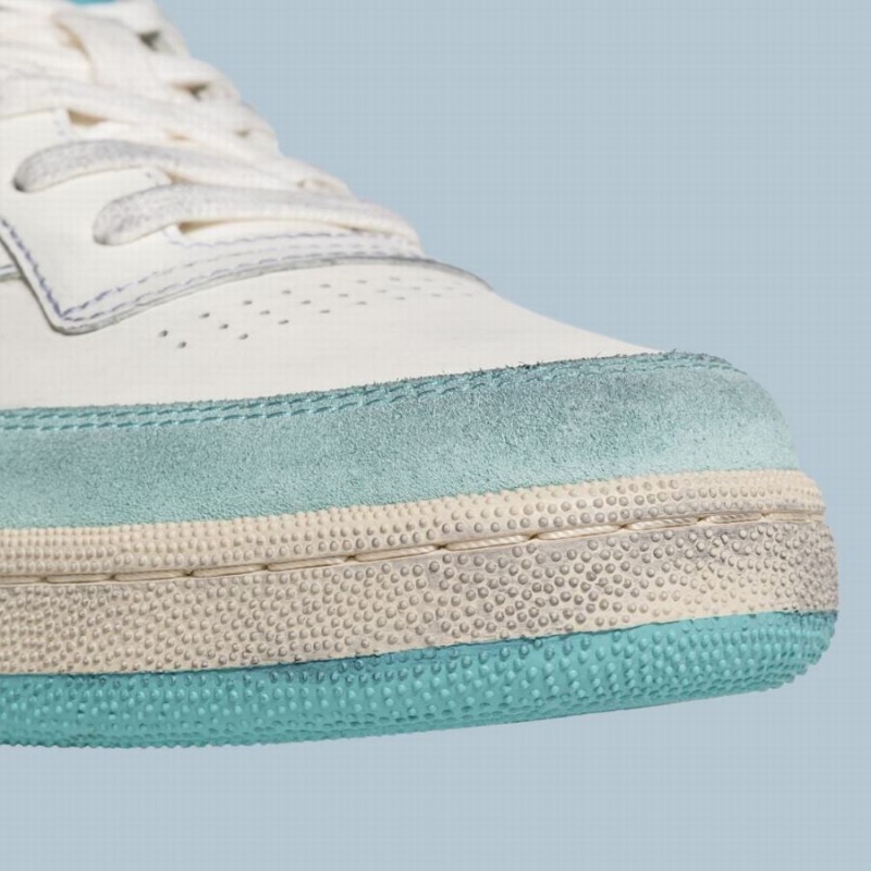 Reebok Club C Vintage Men's Shoes White Light Blue | RWX6987AL