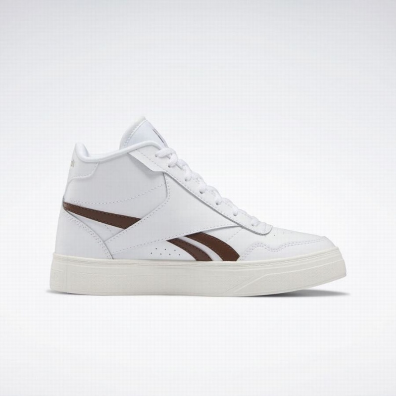 Reebok Court Advance Bold High Women's Lifestyle Shoes White Beige | ZMC7832HL