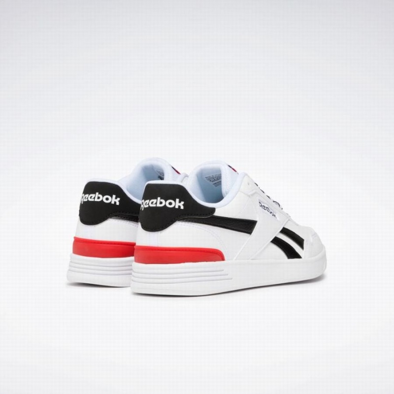 Reebok Court Advance Clip Women's Lifestyle Shoes White Black Red | OVB48VK