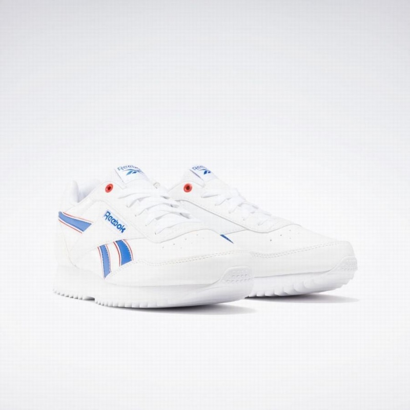 Reebok Court Advance Clip Women's Lifestyle Shoes White Deep Blue Red | UNB4046QR