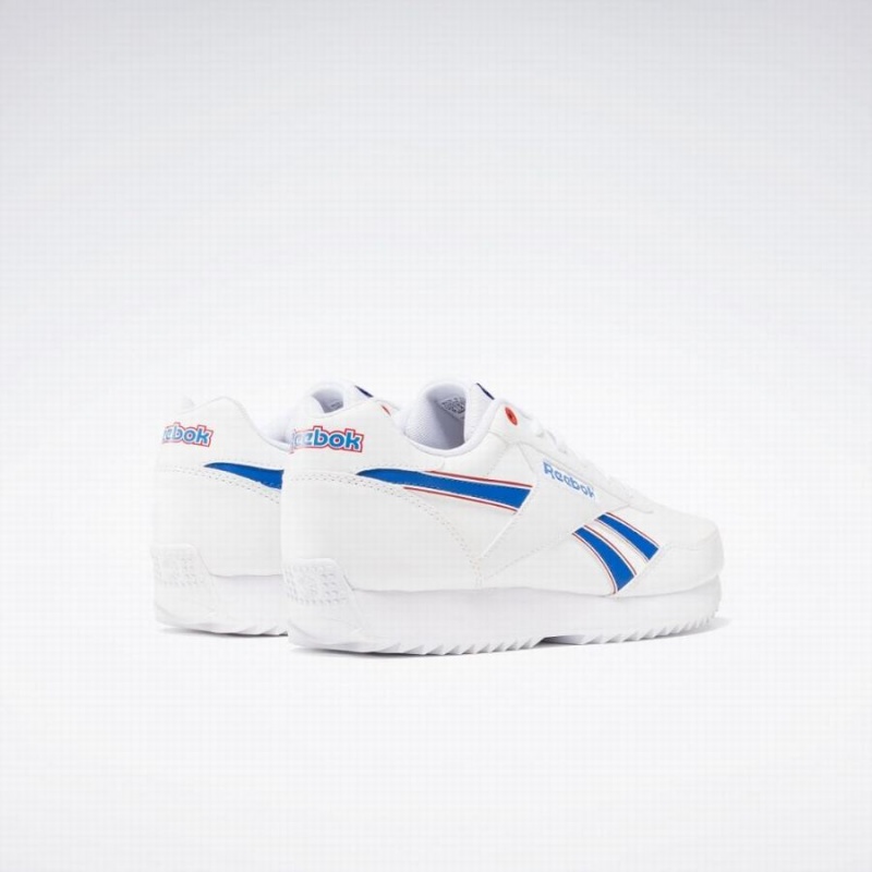 Reebok Court Advance Clip Women's Lifestyle Shoes White Deep Blue Red | UNB4046QR