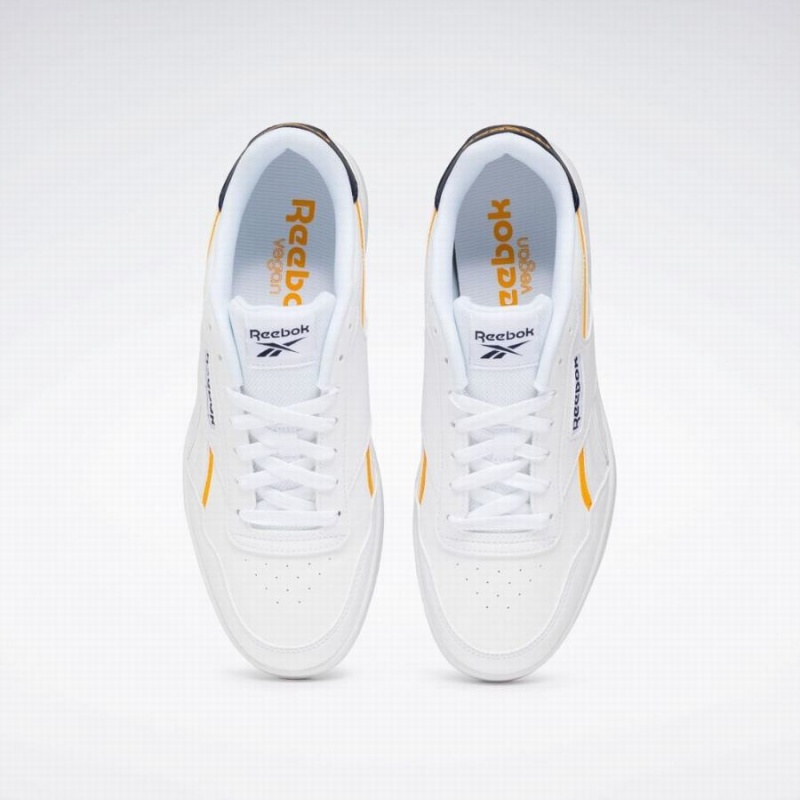 Reebok Court Advance Vegan Men's Lifestyle Shoes White Navy Gold | AKD9188NB