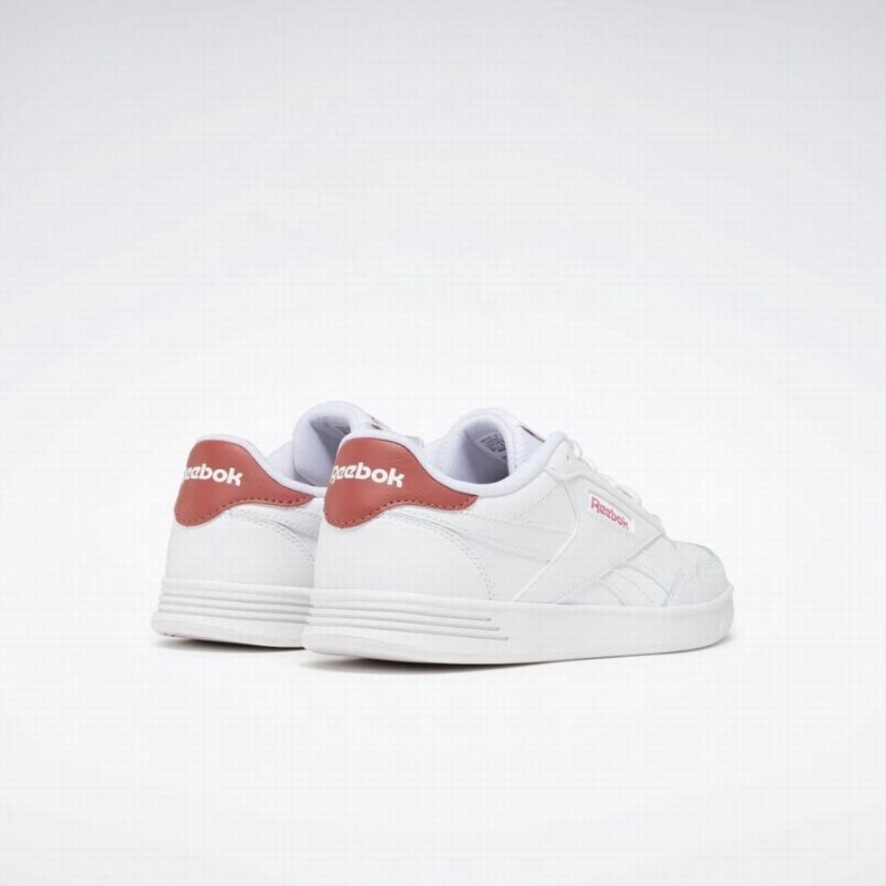 Reebok Court Advance Women's Lifestyle Shoes White Rose | WEK1034OR
