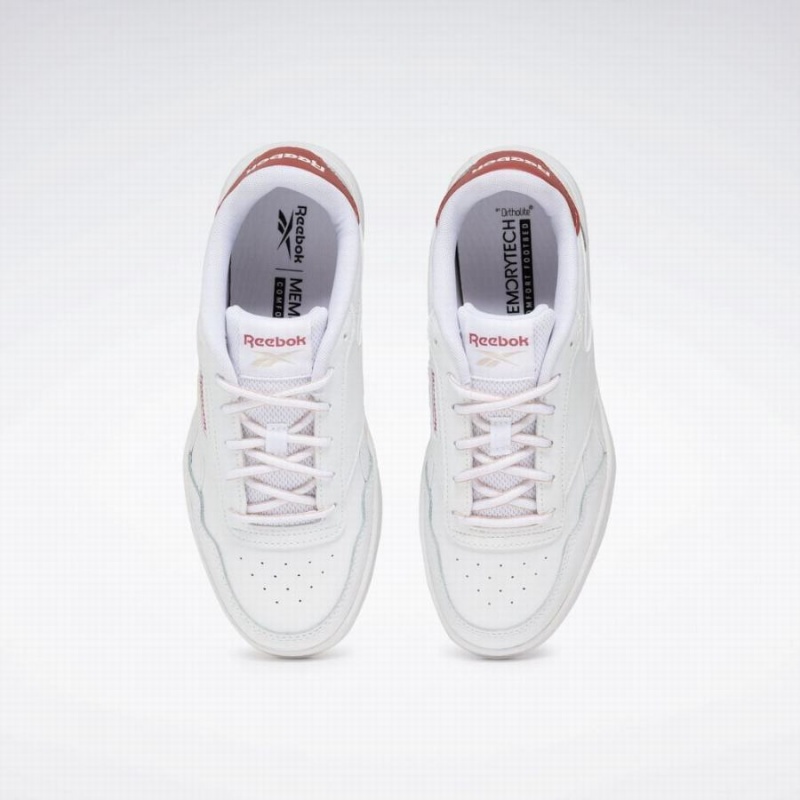 Reebok Court Advance Women's Lifestyle Shoes White Rose | WEK1034OR