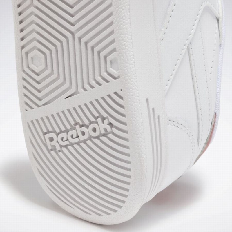 Reebok Court Advance Women's Lifestyle Shoes White Rose | WEK1034OR