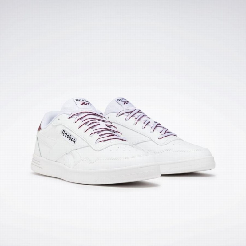 Reebok Court Advance Women's Lifestyle Shoes White Burgundy Black | OEZ4345SP