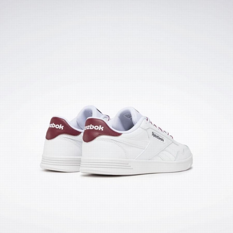 Reebok Court Advance Women's Lifestyle Shoes White Burgundy Black | OEZ4345SP