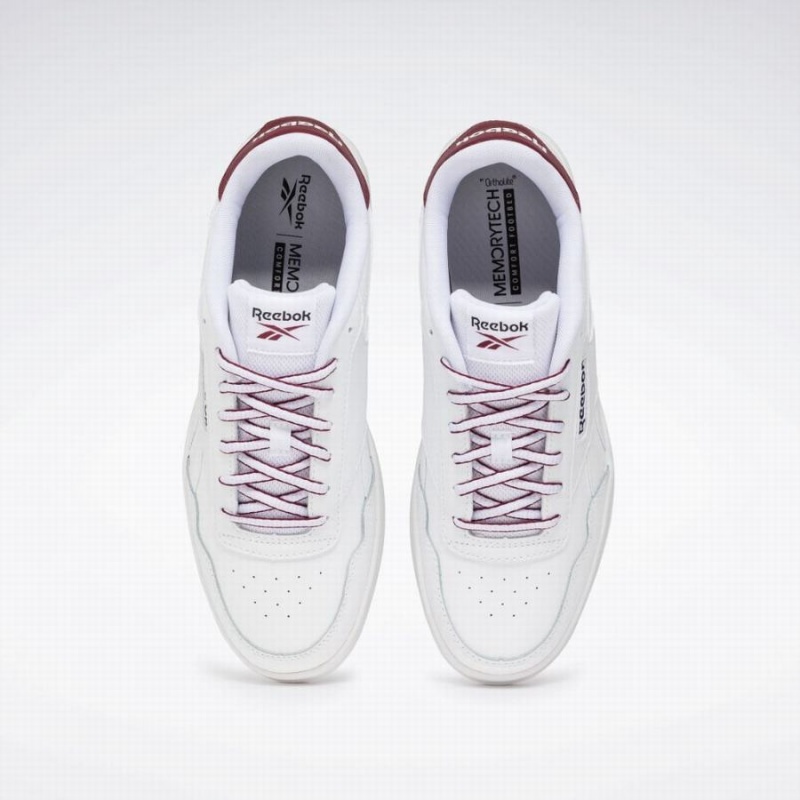 Reebok Court Advance Women's Lifestyle Shoes White Burgundy Black | OEZ4345SP