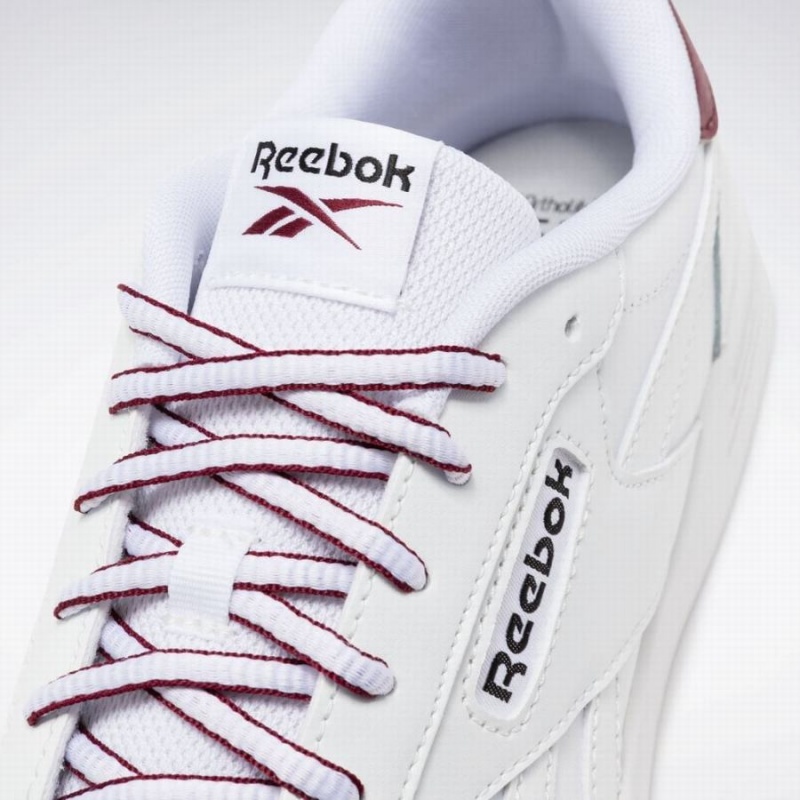 Reebok Court Advance Women's Lifestyle Shoes White Burgundy Black | OEZ4345SP