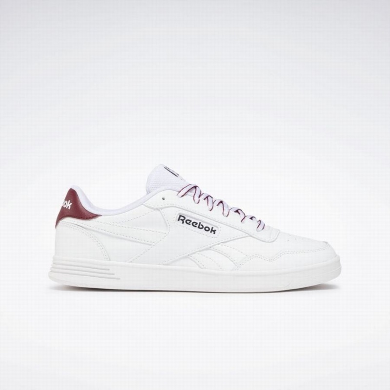 Reebok Court Advance Women\'s Lifestyle Shoes White Burgundy Black | OEZ4345SP