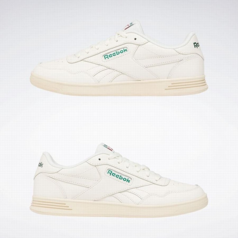 Reebok Court Advance Women's Lifestyle Shoes White Dark Green Red | HTA1348RE