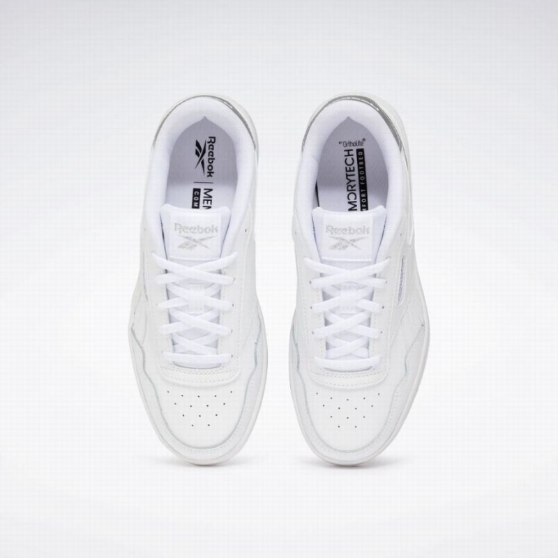 Reebok Court Advance Women's Lifestyle Shoes White Silver Metal | BKA11100ZZ