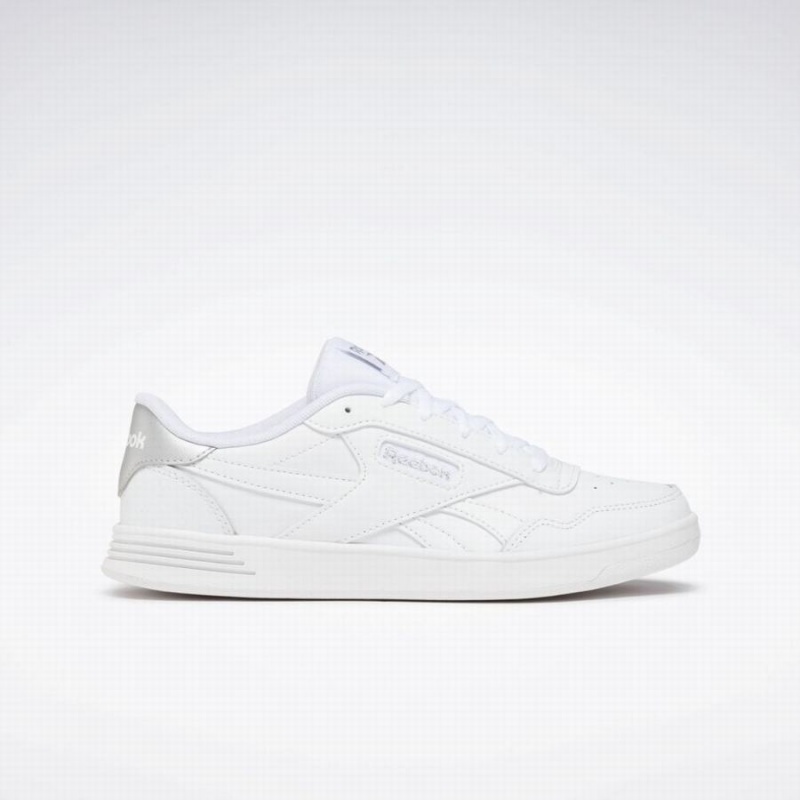 Reebok Court Advance Women\'s Lifestyle Shoes White Silver Metal | BKA11100ZZ