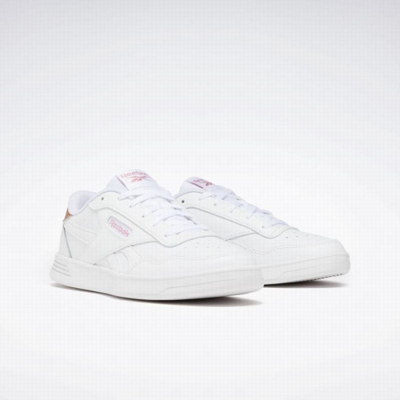 Reebok Court Advance Women's Lifestyle Shoes White Rose Gold | ZJX7168GY