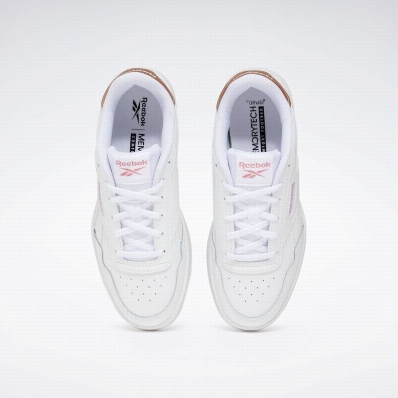 Reebok Court Advance Women's Lifestyle Shoes White Rose Gold | ZJX7168GY