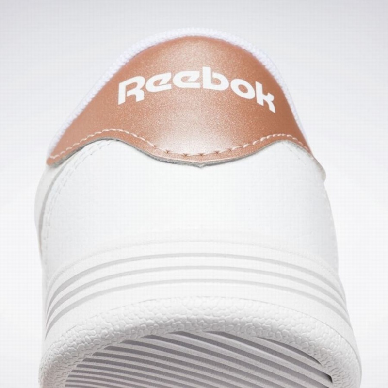 Reebok Court Advance Women's Lifestyle Shoes White Rose Gold | ZJX7168GY