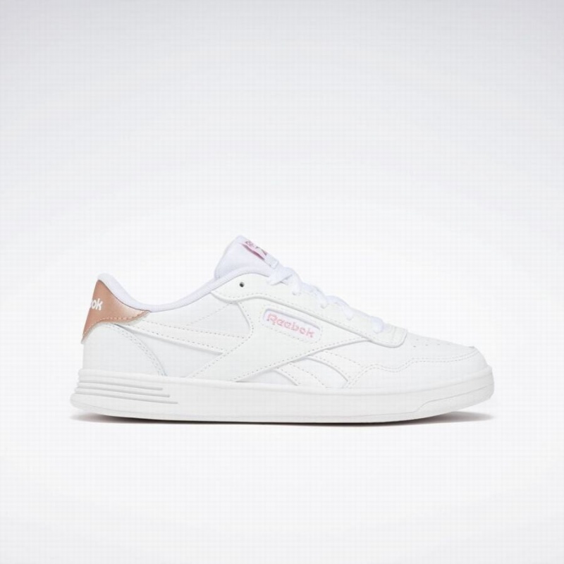 Reebok Court Advance Women\'s Lifestyle Shoes White Rose Gold | ZJX7168GY