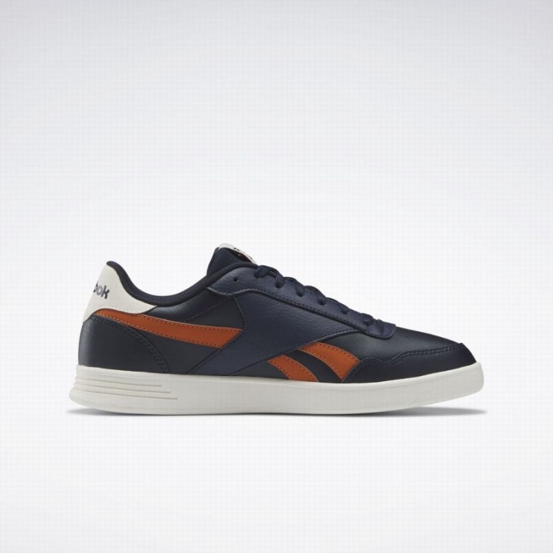 Reebok Court Advance Women's Lifestyle Shoes Navy Orange White | BAY6535RU
