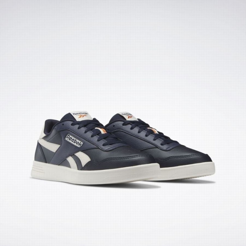 Reebok Court Advance Women's Lifestyle Shoes Navy Orange White | BAY6535RU