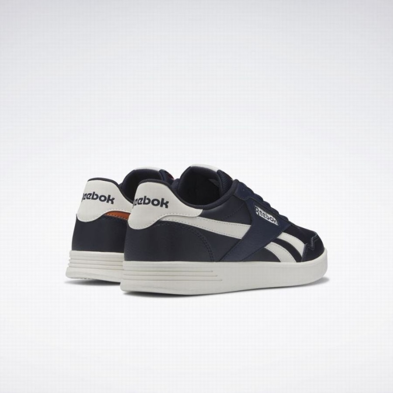 Reebok Court Advance Women's Lifestyle Shoes Navy Orange White | BAY6535RU