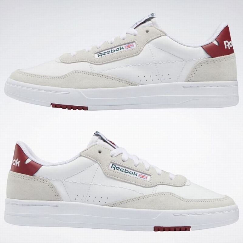 Reebok Court Peak Women's Lifestyle Shoes Burgundy Green White | BQJ3238VN