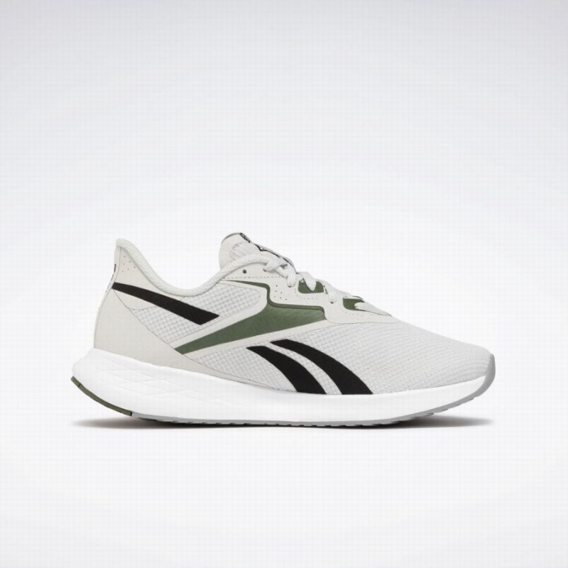 Reebok Energen Run 3 Men's Running Shoes White Green Black | DNK9387EM